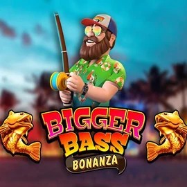 Official Slots logo: Bigger Bass Bonanza by Pragmatic Play at SlotRave Casino