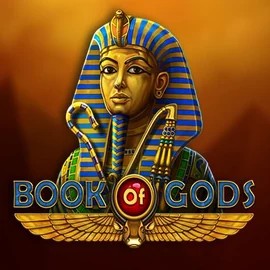 Logo of Book of Gods from BF Games at SlotRave Casino