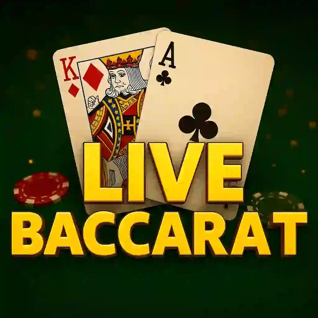 Live Baccarat game by Evolution – logo hosted on SlotRave Casino