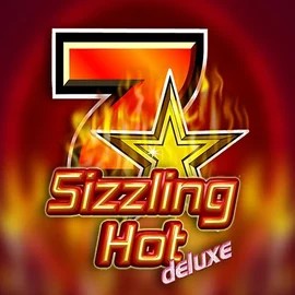 Slots logo of Sizzling Hot Deluxe from Novomatic at SlotRave Casino