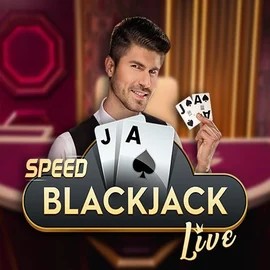 Speed Blackjack slot logo by Pragmatic Play at SlotRave Casino