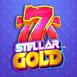 Stellar Gold logo – Slots by Snowborn Games at SlotRave Casino